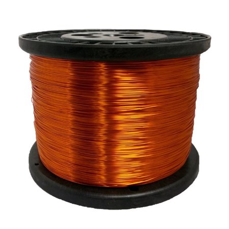 REMINGTON INDUSTRIES Magnet Wire, 240C, Hvy Build Enameled Copper Wire, 26 AWG, 50 lb, 6290Ft Length, 00182 Dia, Nat 26H240